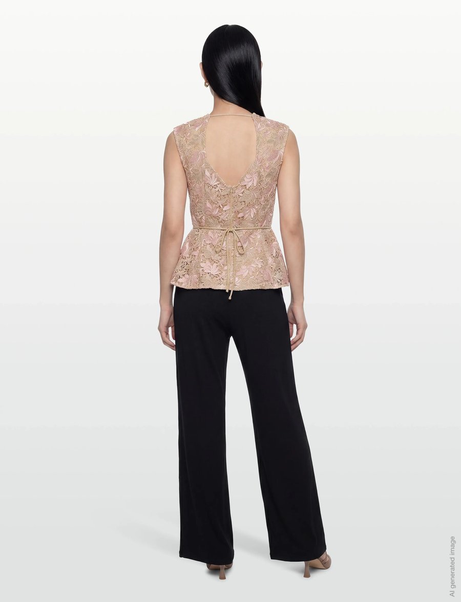 Bruuns Bazaar - AdonidaBBOriia blouse - palaidinės be rankovių - rose gold flower - 4