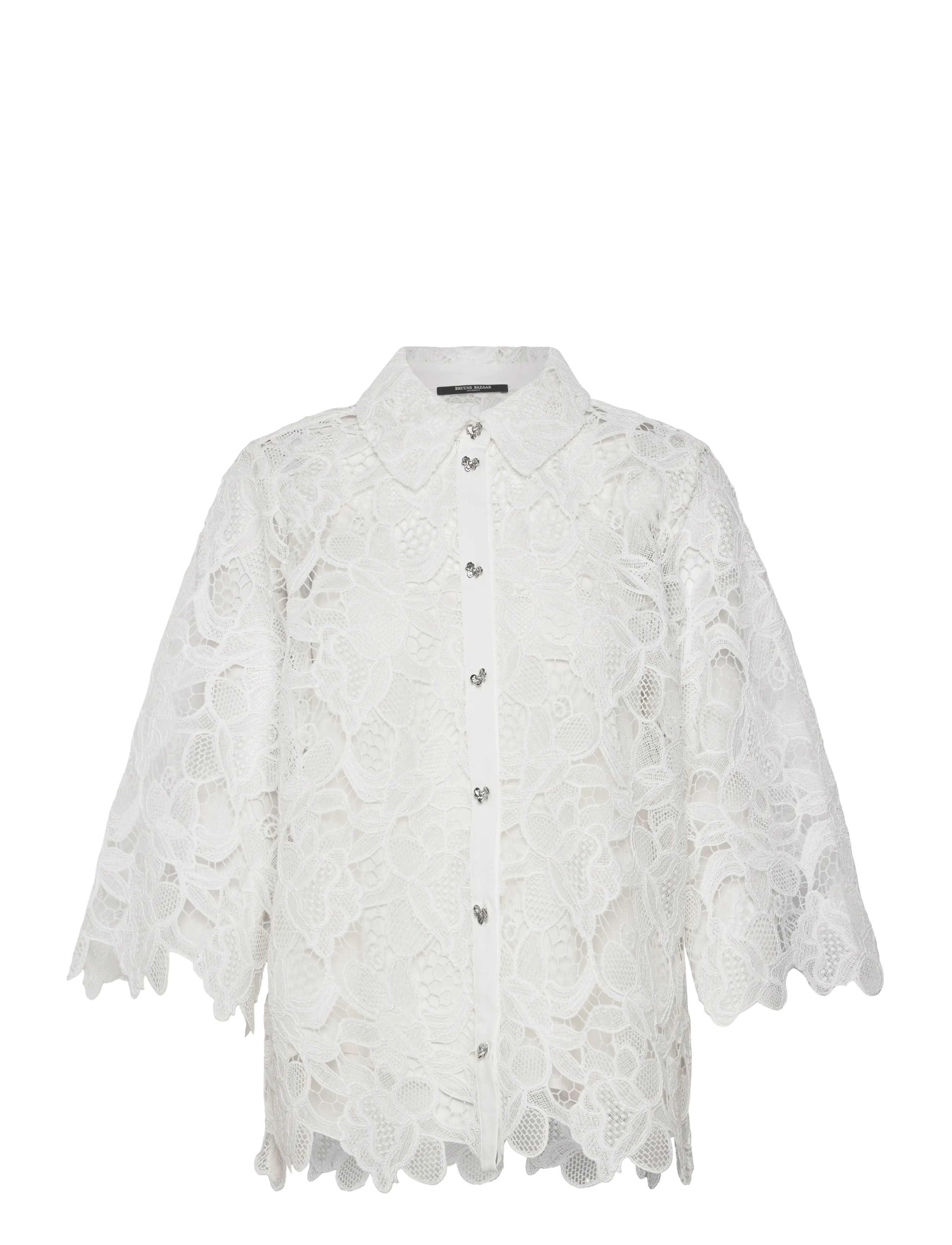 BRUUNS BAZAAR Geonomabbfay Shirt Weiß - 44 - Damen
