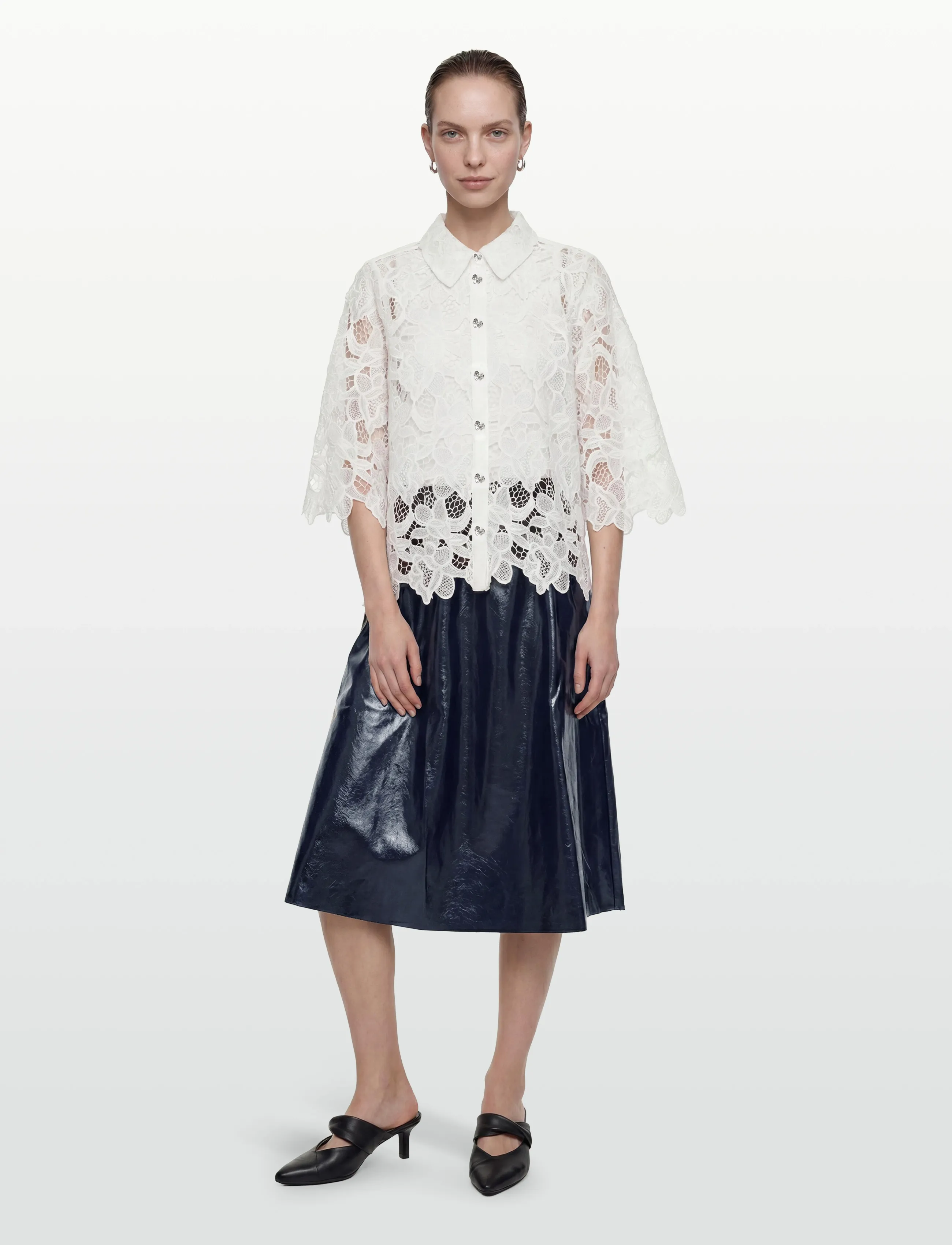 Bruuns Bazaar GeonomaBBFay shirt - Shirts - WHITE / white