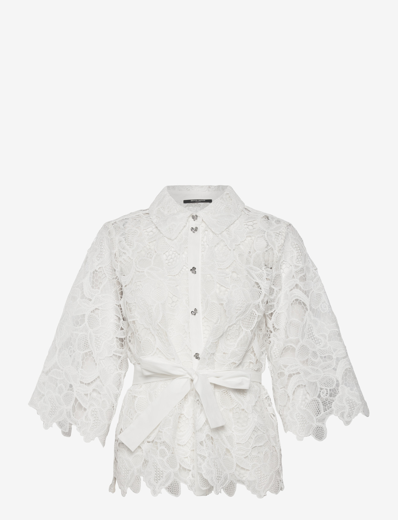 Bruuns Bazaar - GeonomaBBFay shirt - short-sleeved shirts - white - 2