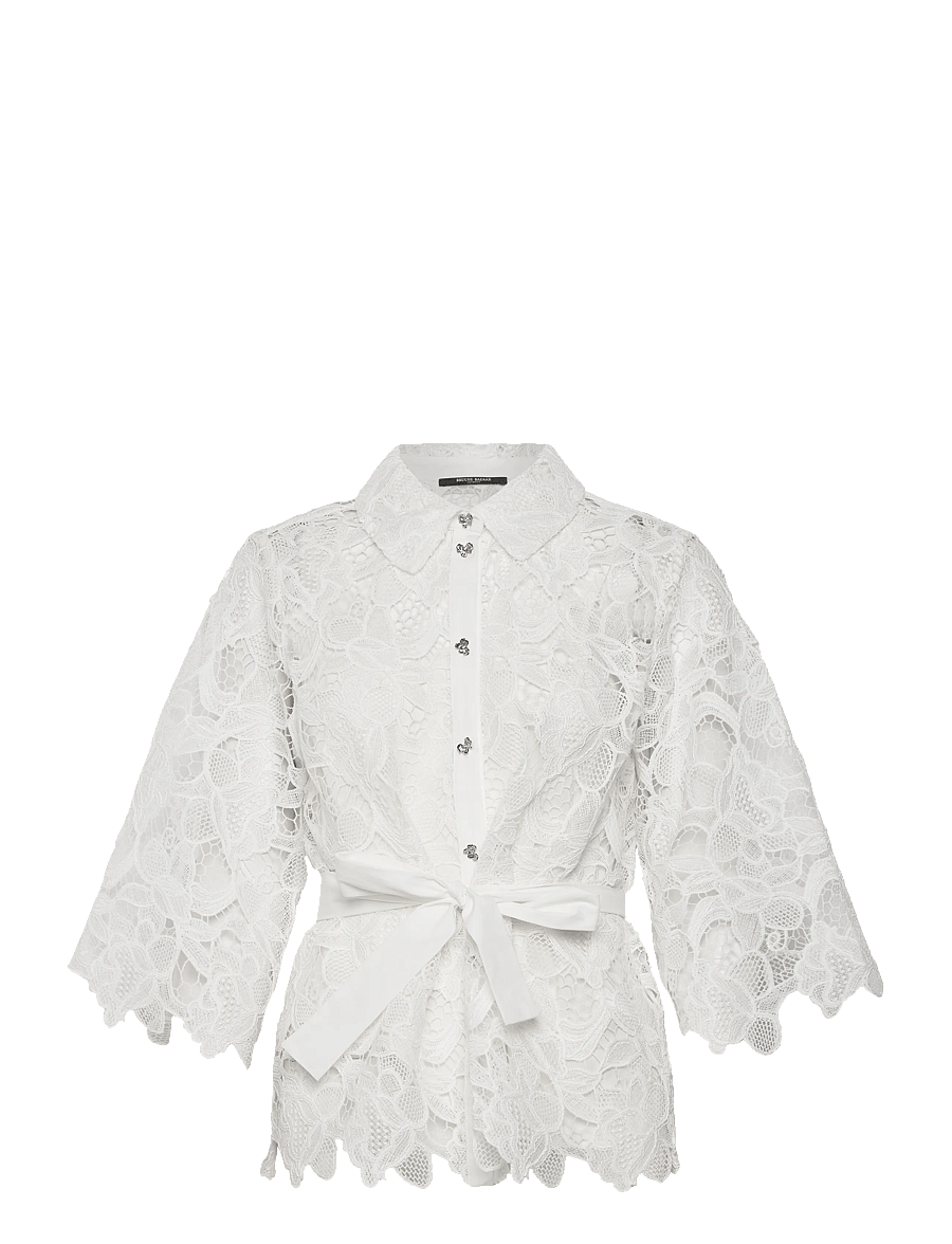 Bruuns Bazaar - GeonomaBBFay shirt - kurzärmlige hemden - white - 3