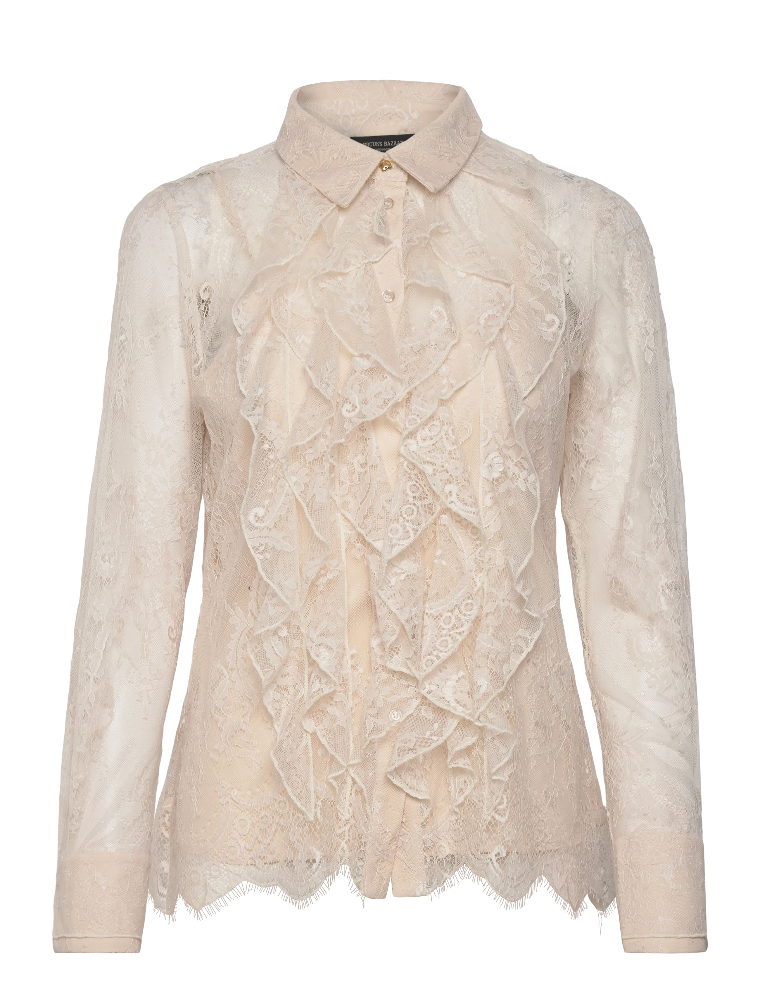 Bruuns Bazaar JuaniaBBDaisa shirt - Bluser - WHITE SAND / cream