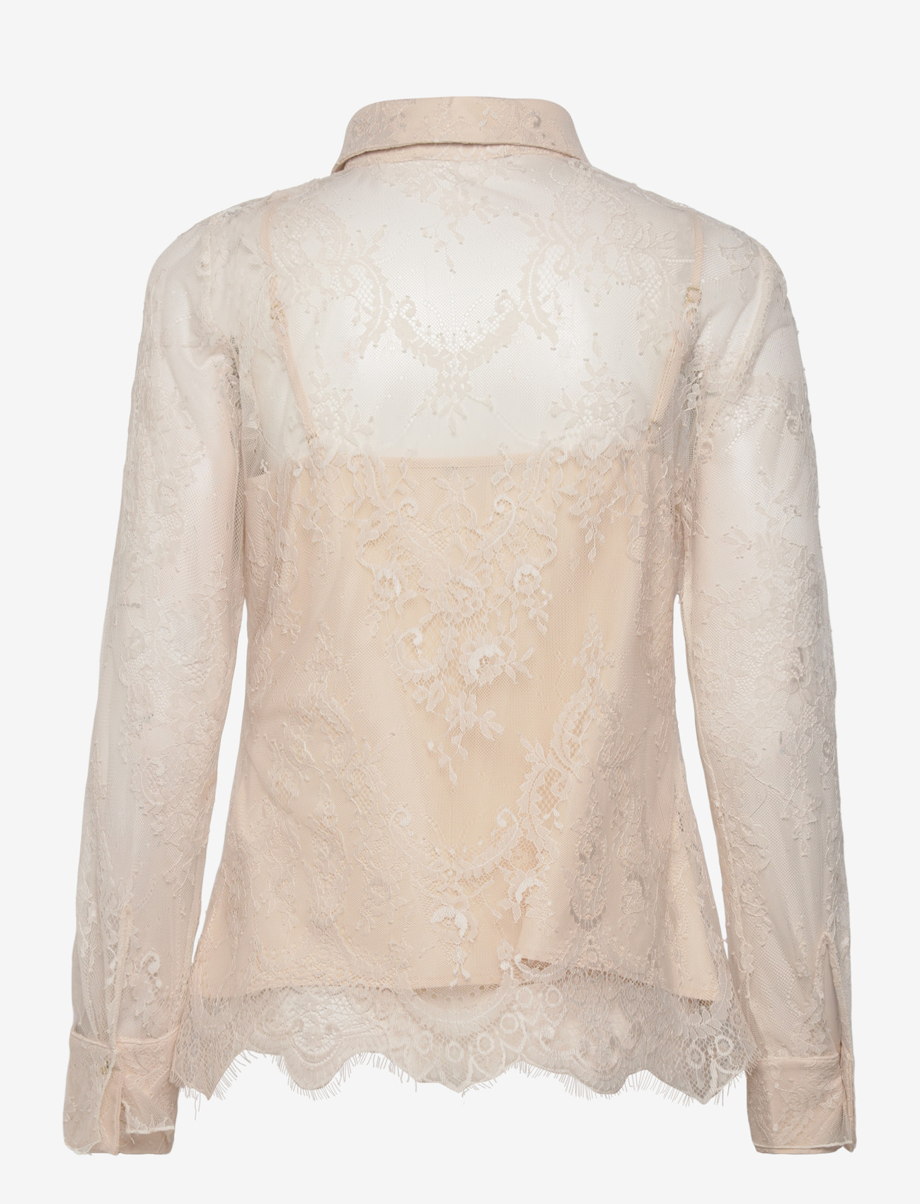 Bruuns Bazaar - JuaniaBBDaisa shirt - långärmade blusar - white sand - 1