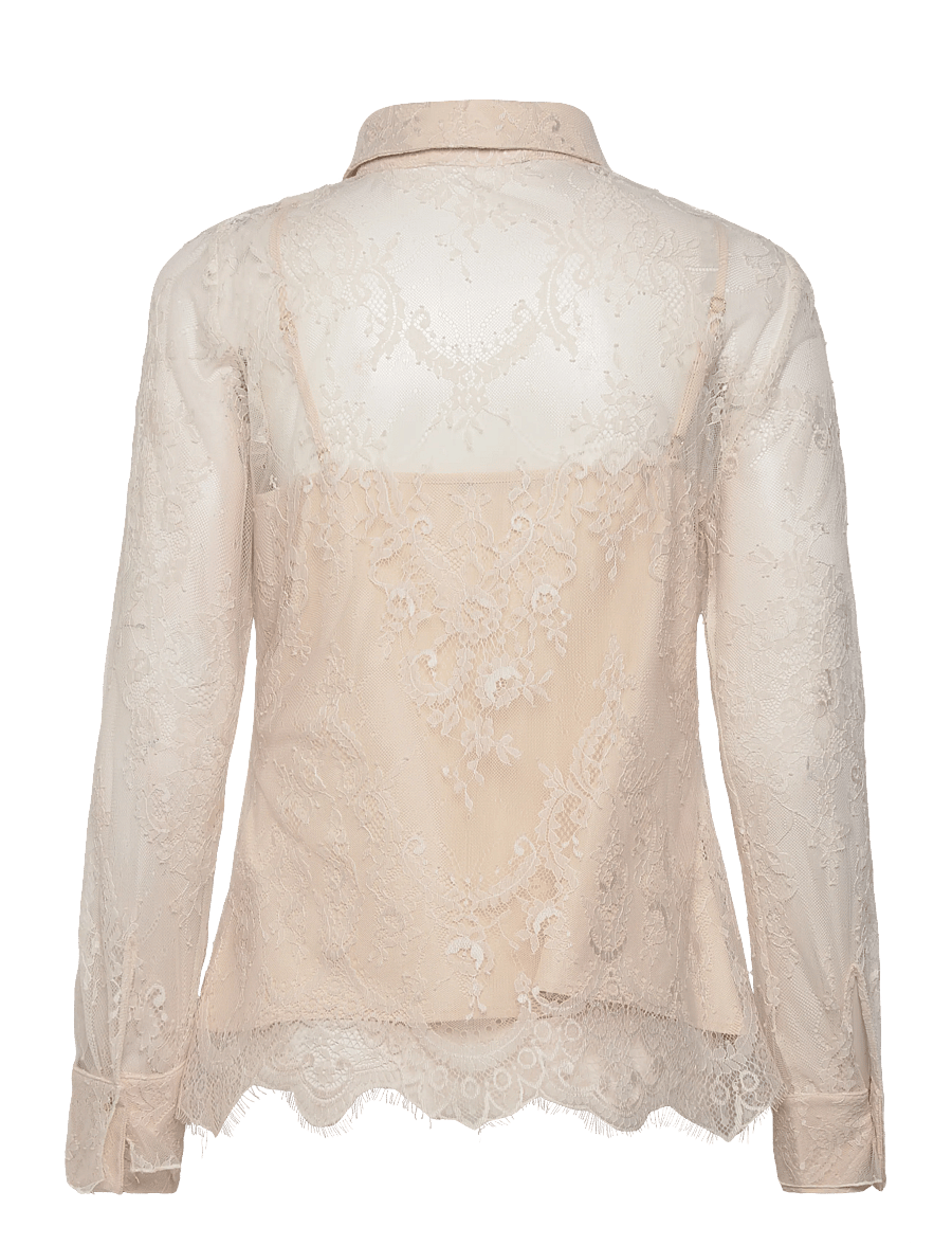 Bruuns Bazaar - JuaniaBBDaisa shirt - langærmede bluser - white sand - 2