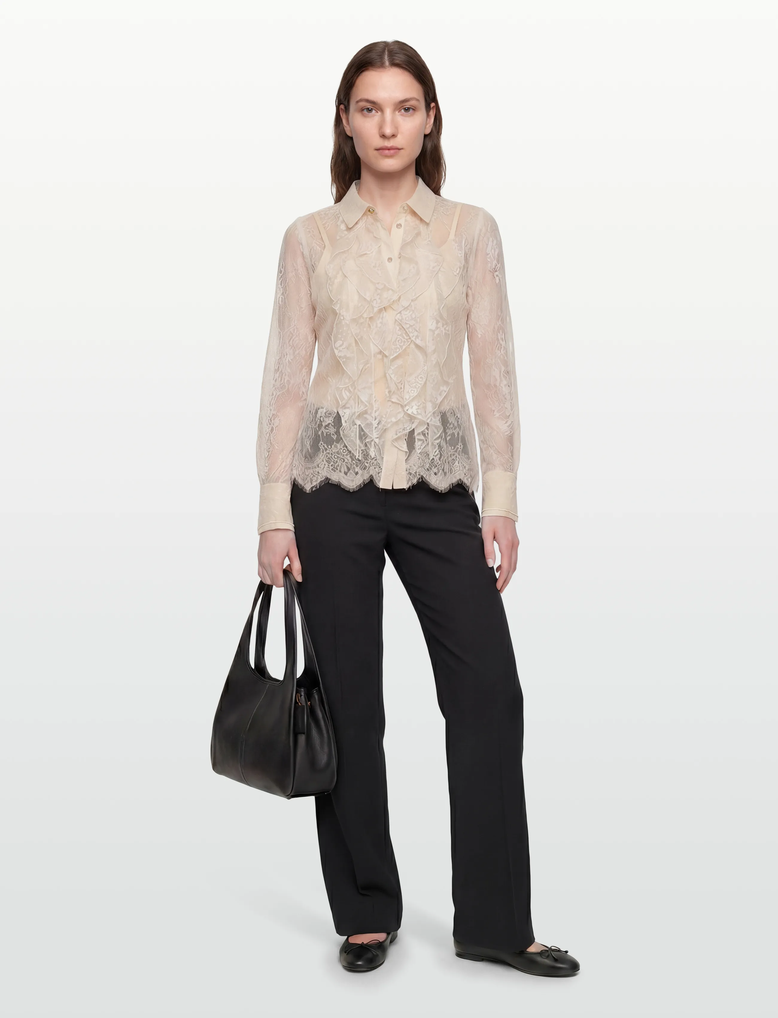 Bruuns Bazaar JuaniaBBDaisa shirt - Blusen - WHITE SAND / cream