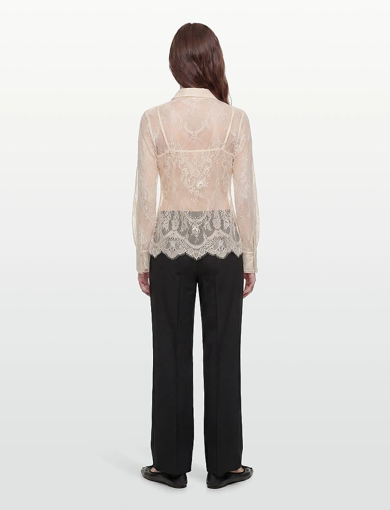 Bruuns Bazaar - JuaniaBBDaisa shirt - langärmlige blusen - white sand - 5
