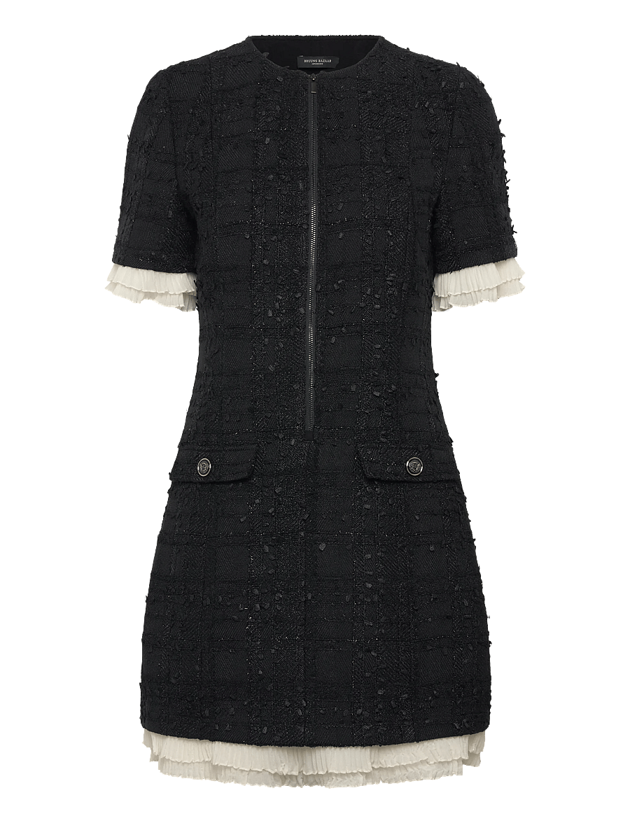 Bruuns Bazaar - GaussiaBBZenny dress - korta klänningar - black - 1