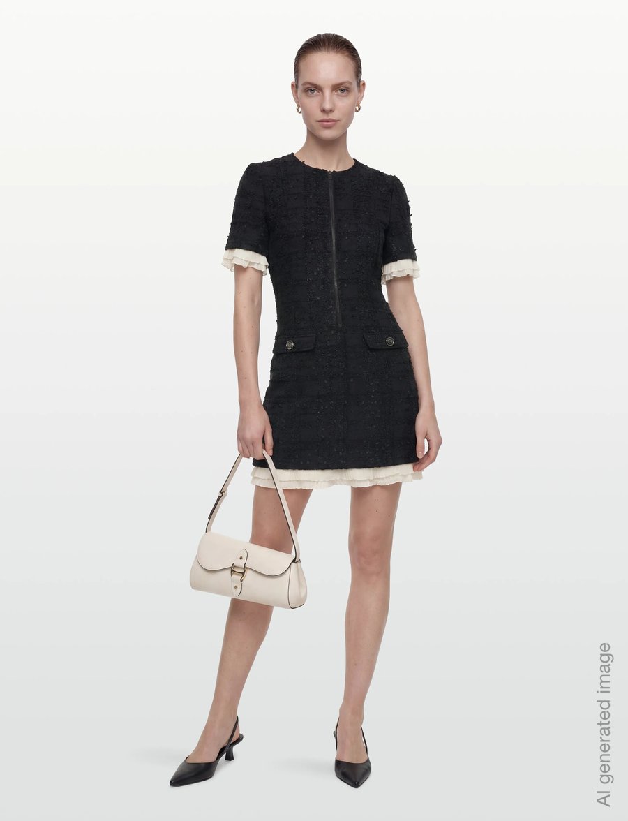Bruuns Bazaar - GaussiaBBZenny dress - korta klänningar - black - 0