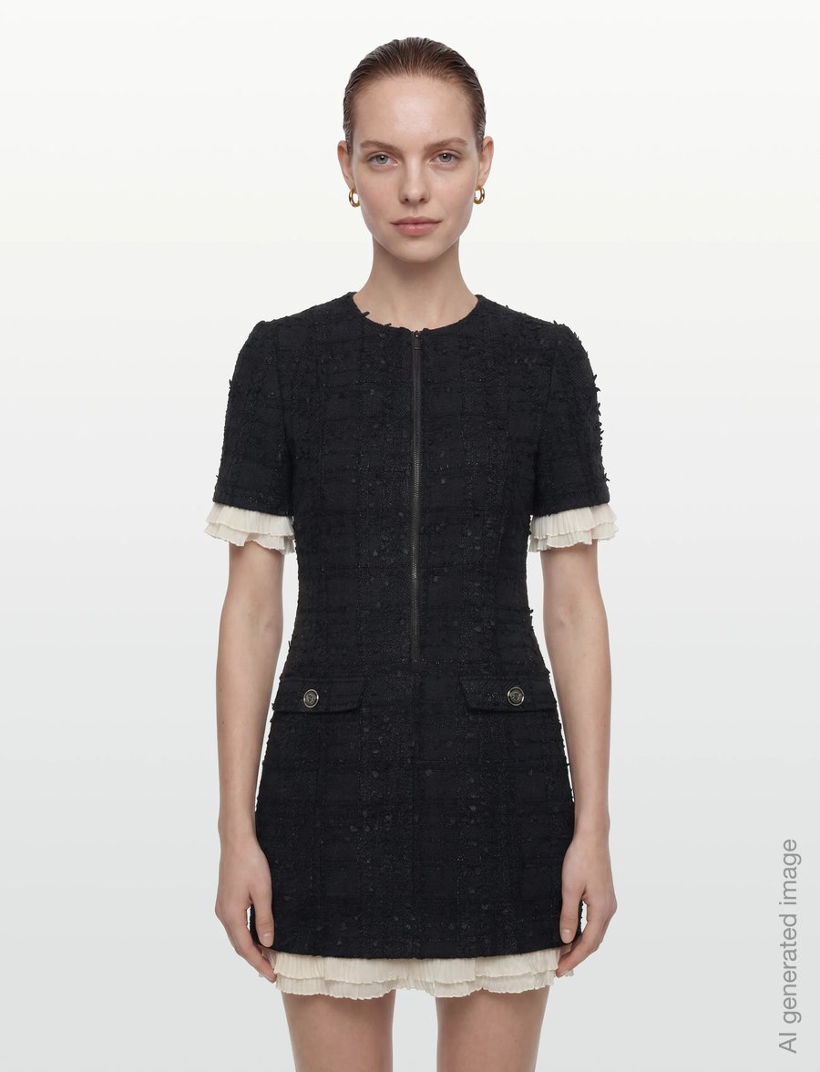 Bruuns Bazaar - GaussiaBBZenny dress - korta klänningar - black - 3