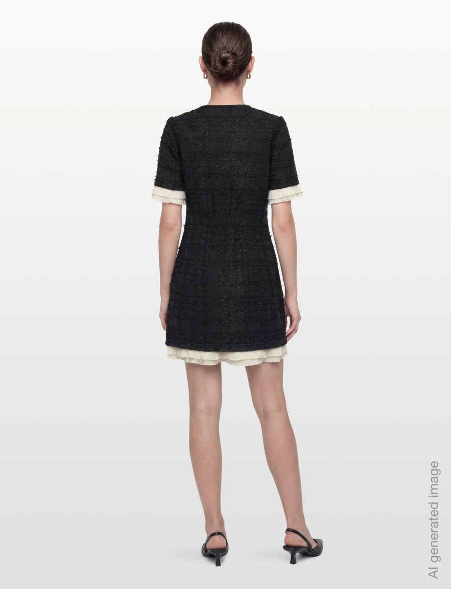 Bruuns Bazaar - GaussiaBBZenny dress - korta klänningar - black - 4