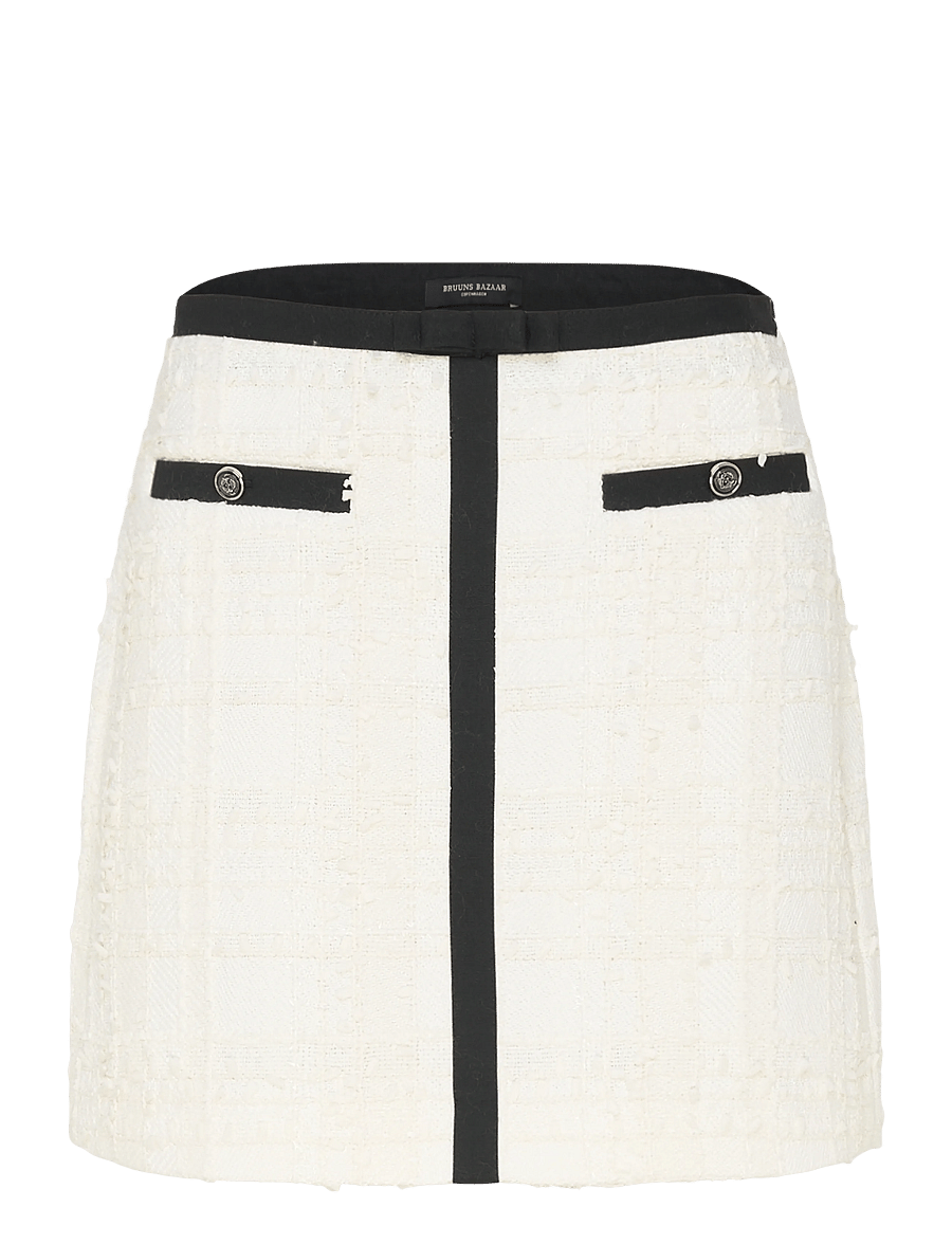 Bruuns Bazaar - GaussiaBBJoanine skirt - short skirts - white cream - 1