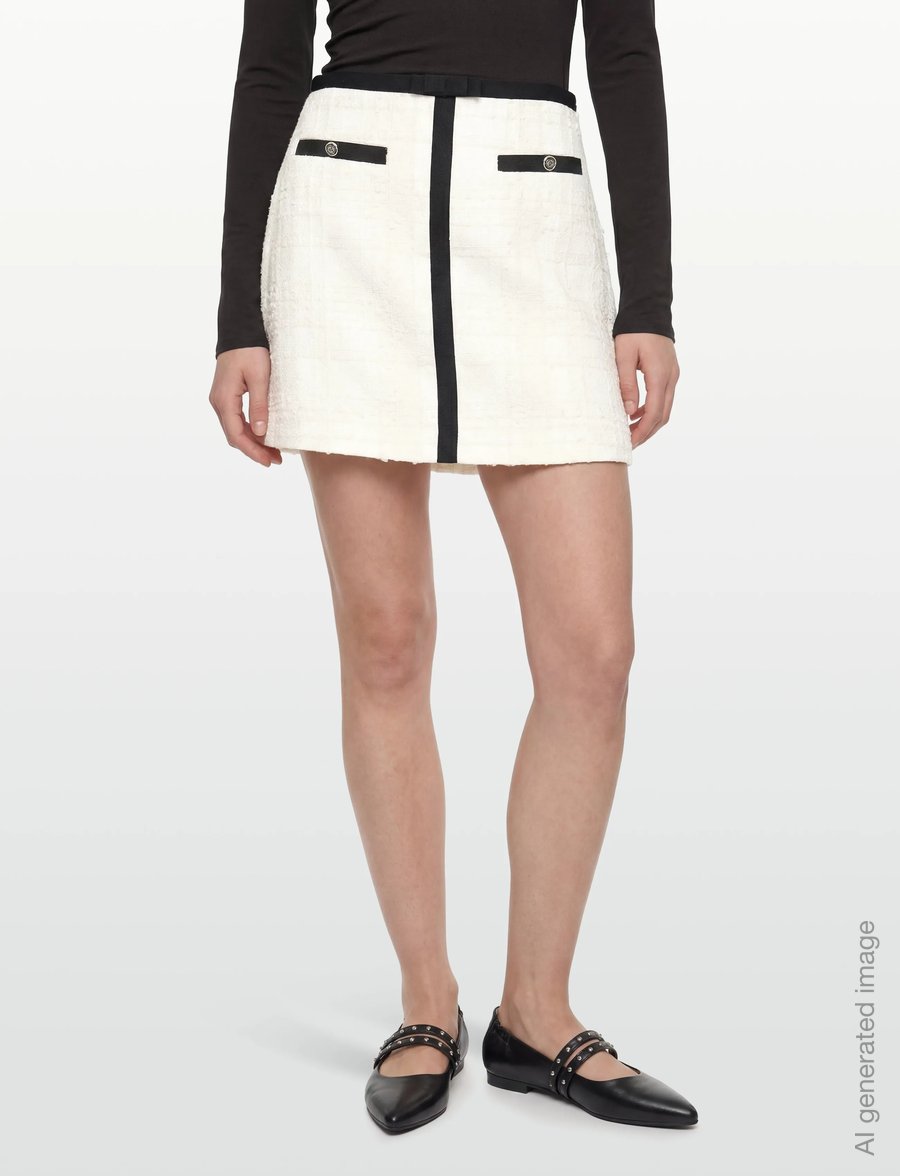 Bruuns Bazaar - GaussiaBBJoanine skirt - short skirts - white cream - 3