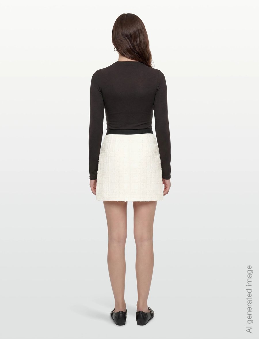 Bruuns Bazaar - GaussiaBBJoanine skirt - short skirts - white cream - 4