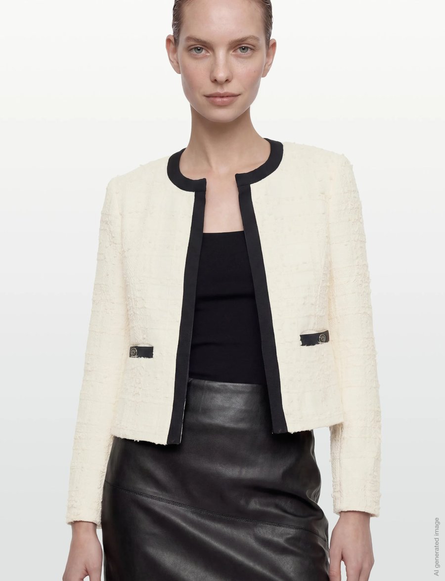 Bruuns Bazaar - GaussiaBBSufie blazer - bouclé - white cream - 3
