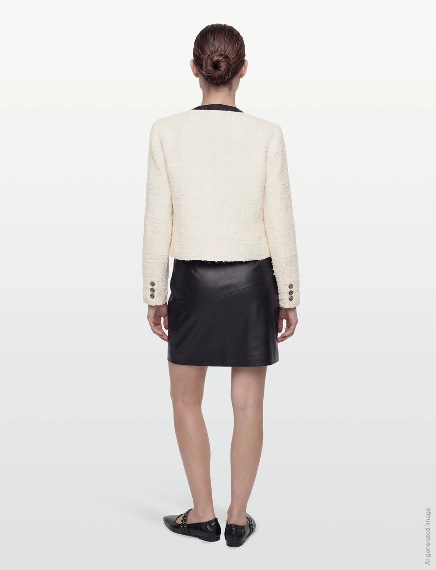 Bruuns Bazaar - GaussiaBBSufie blazer - bouclé - white cream - 4