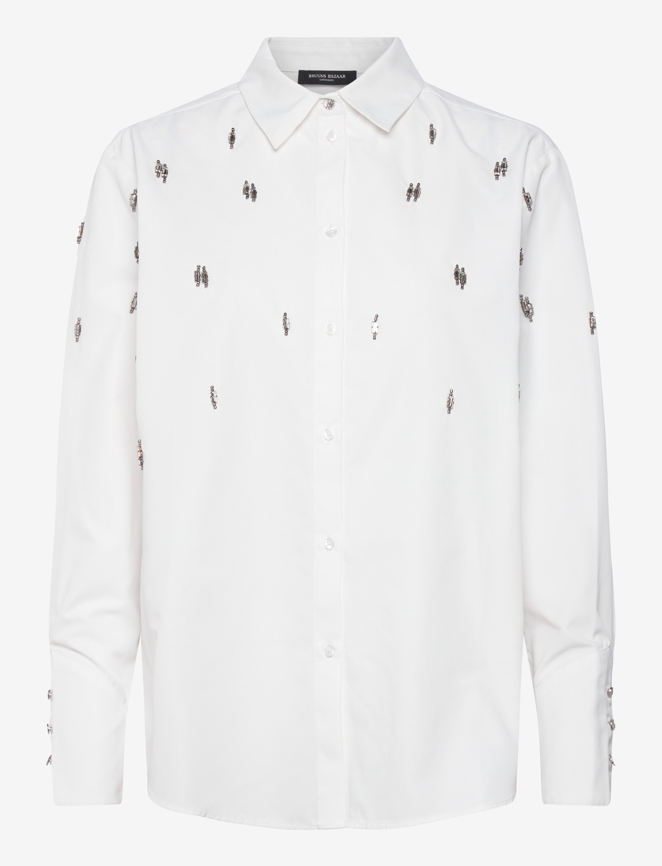 Bruuns Bazaar - ChrissiBBZinne shirt - långärmade skjortor - snow white - 0