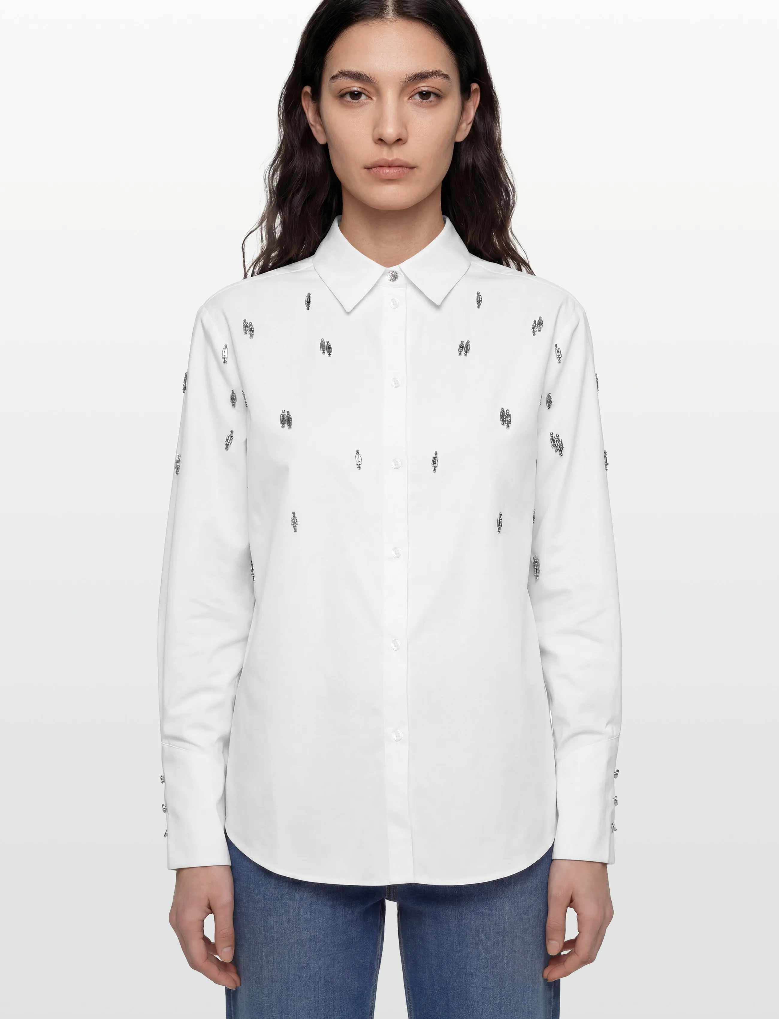 Bruuns Bazaar - ChrissiBBZinne shirt - pikkade varrukatega särgid - snow white - 3
