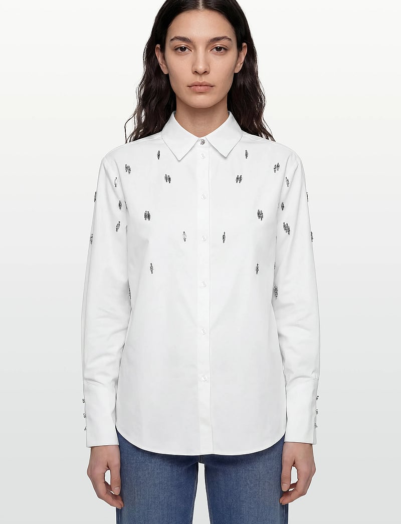 Bruuns Bazaar - ChrissiBBZinne shirt - långärmade skjortor - snow white - 3