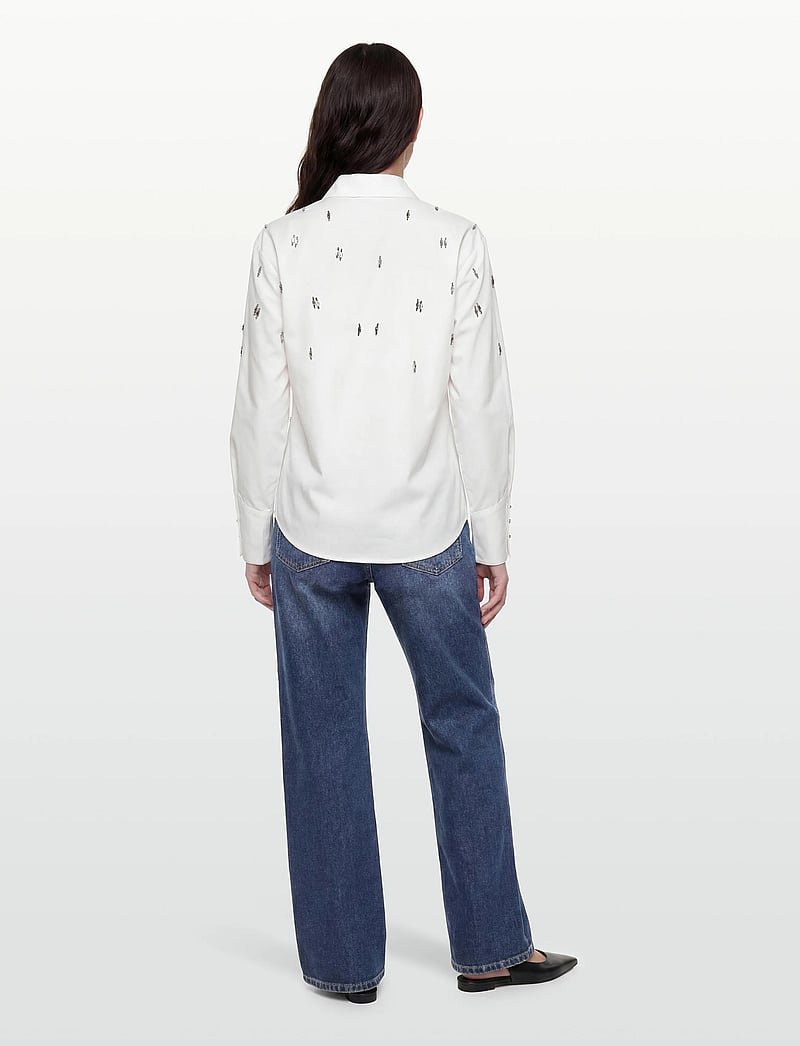 Bruuns Bazaar - ChrissiBBZinne shirt - långärmade skjortor - snow white - 4