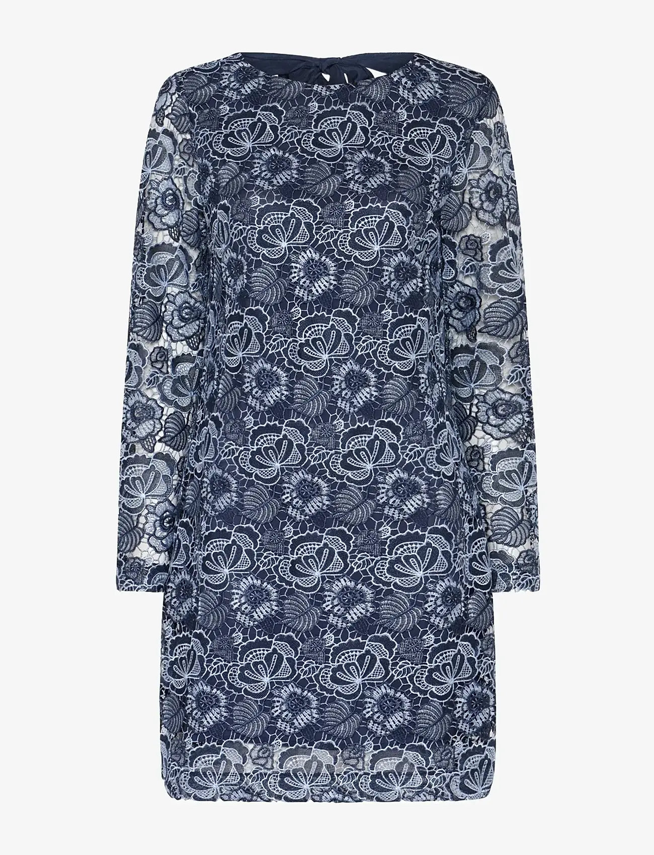 Bruuns Bazaar - MauritiaBBLucille dress - midi dresses - blue flower - 1