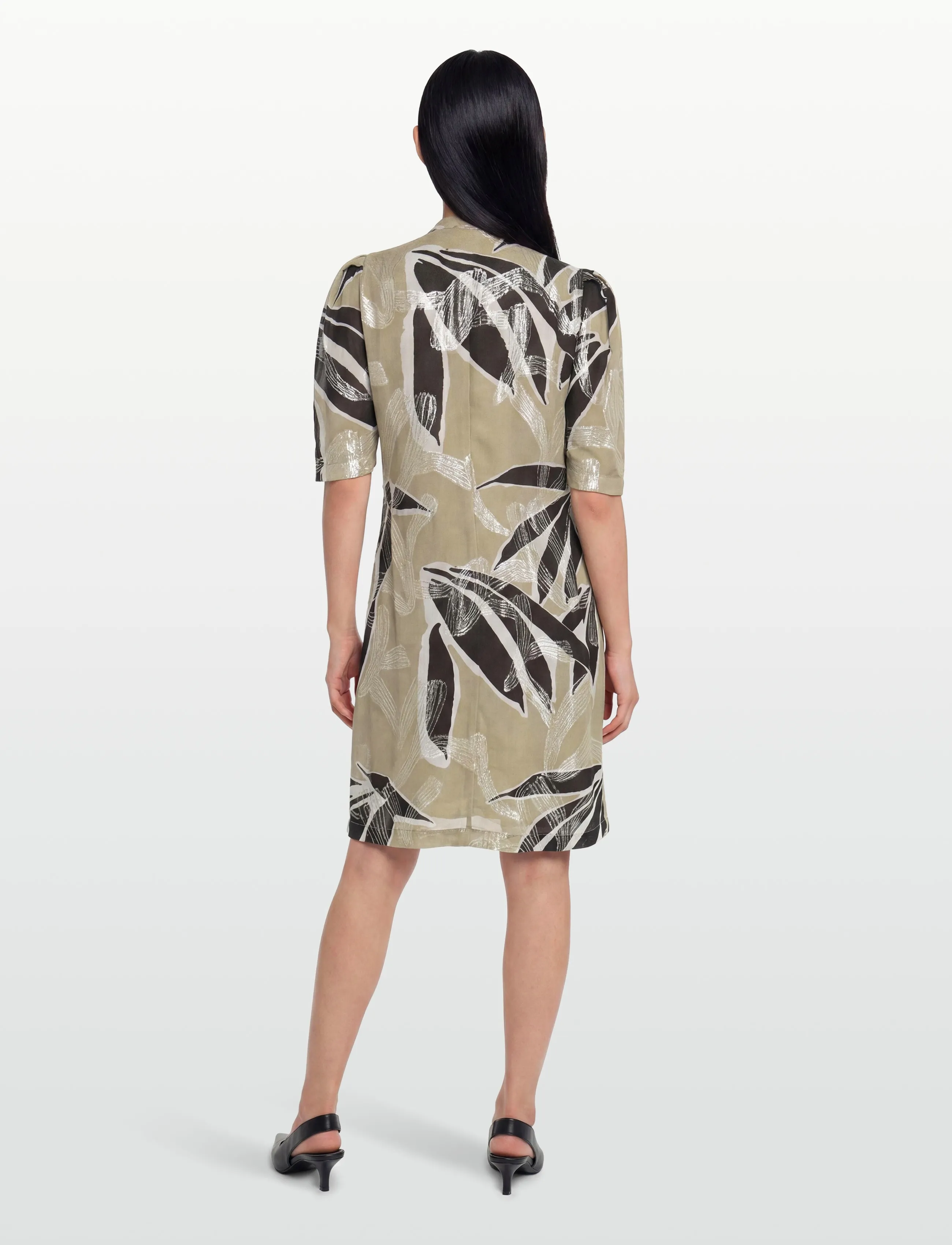 Bruuns Bazaar - SommiBBDiega dress - särkkleidid - leaves artwork - 4