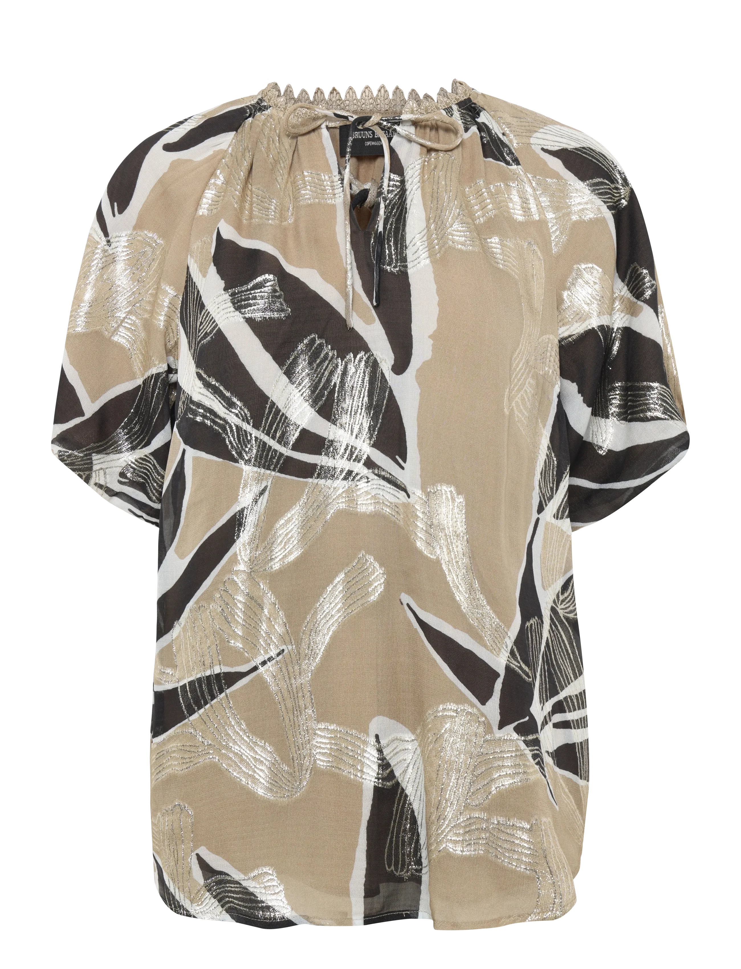 BRUUNS BAZAAR Sommibbkarly Bluse Beige - 38 - Damen