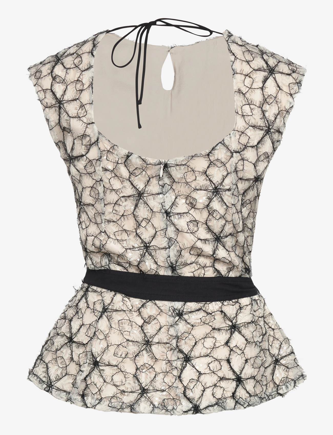 Bruuns Bazaar - ManicariaBBOriia blouse - Ærmeløse bluser - cream / black - 2