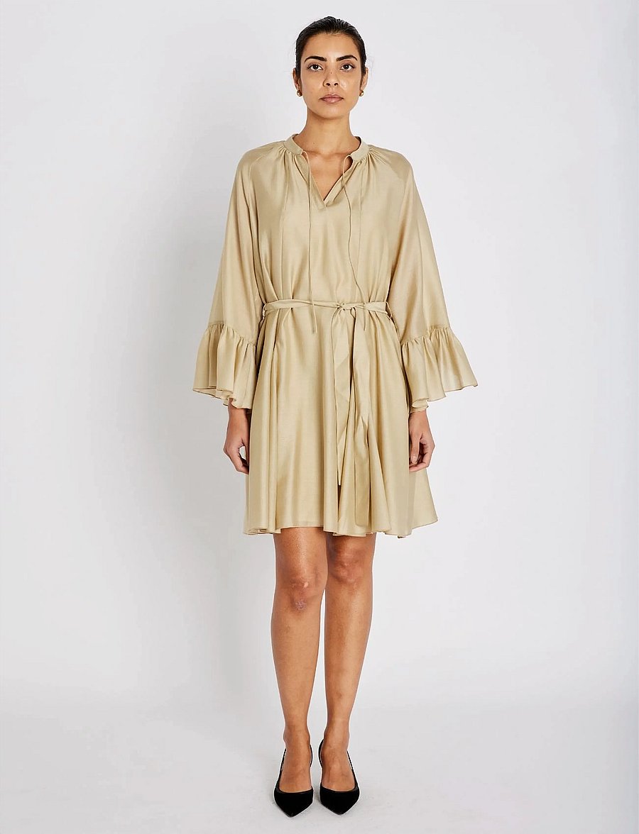 Bruuns Bazaar - NengaBBSyrena dress - minikleidid - light camel - 0