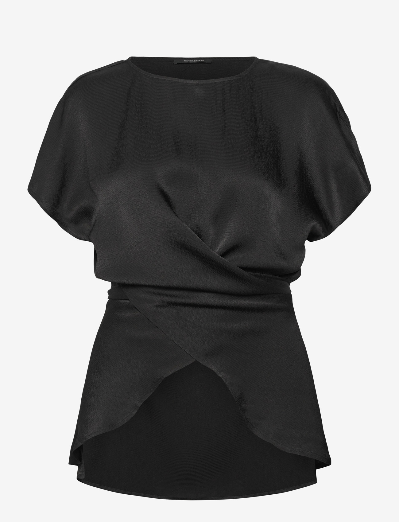 Bruuns Bazaar - AcaraBBVelma blouse - lühikeste varrukatega pluusid - black - 1