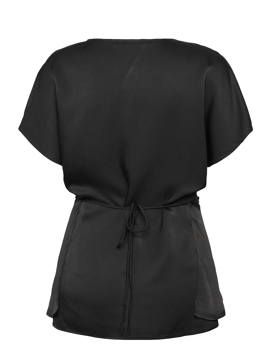 Bruuns Bazaar - AcaraBBVelma blouse - kortärmade blusar - black - 2