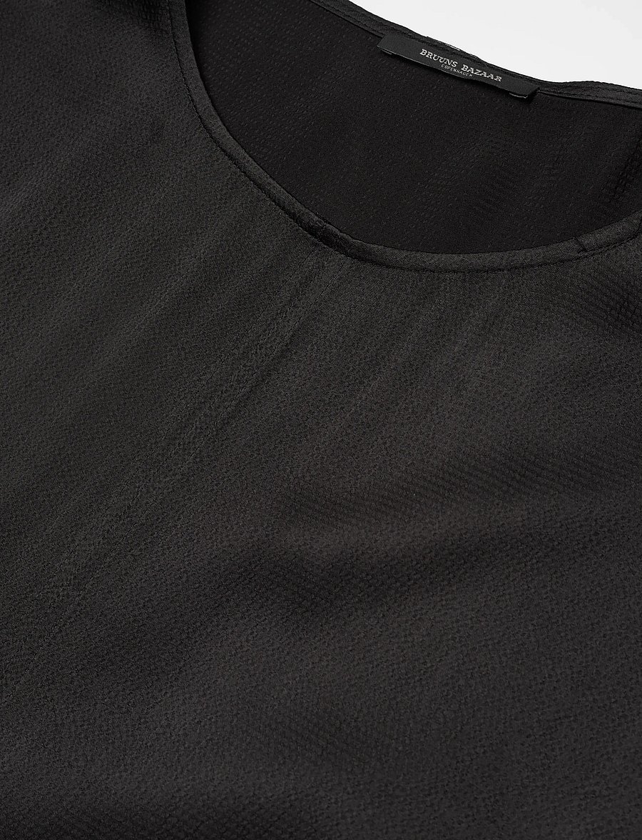 Bruuns Bazaar - AcaraBBVelma blouse - kortärmade blusar - black - 5