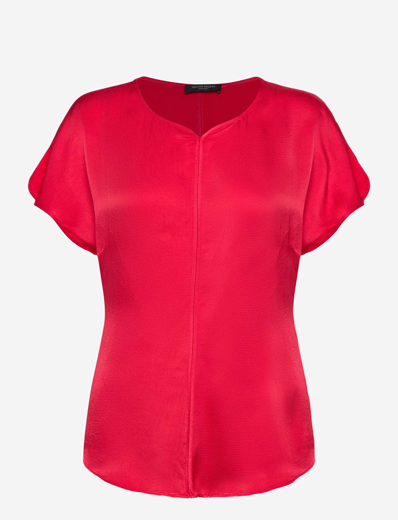 Bruuns Bazaar - AcaraBBZazia blouse - kurzämlige blusen - true red - 0