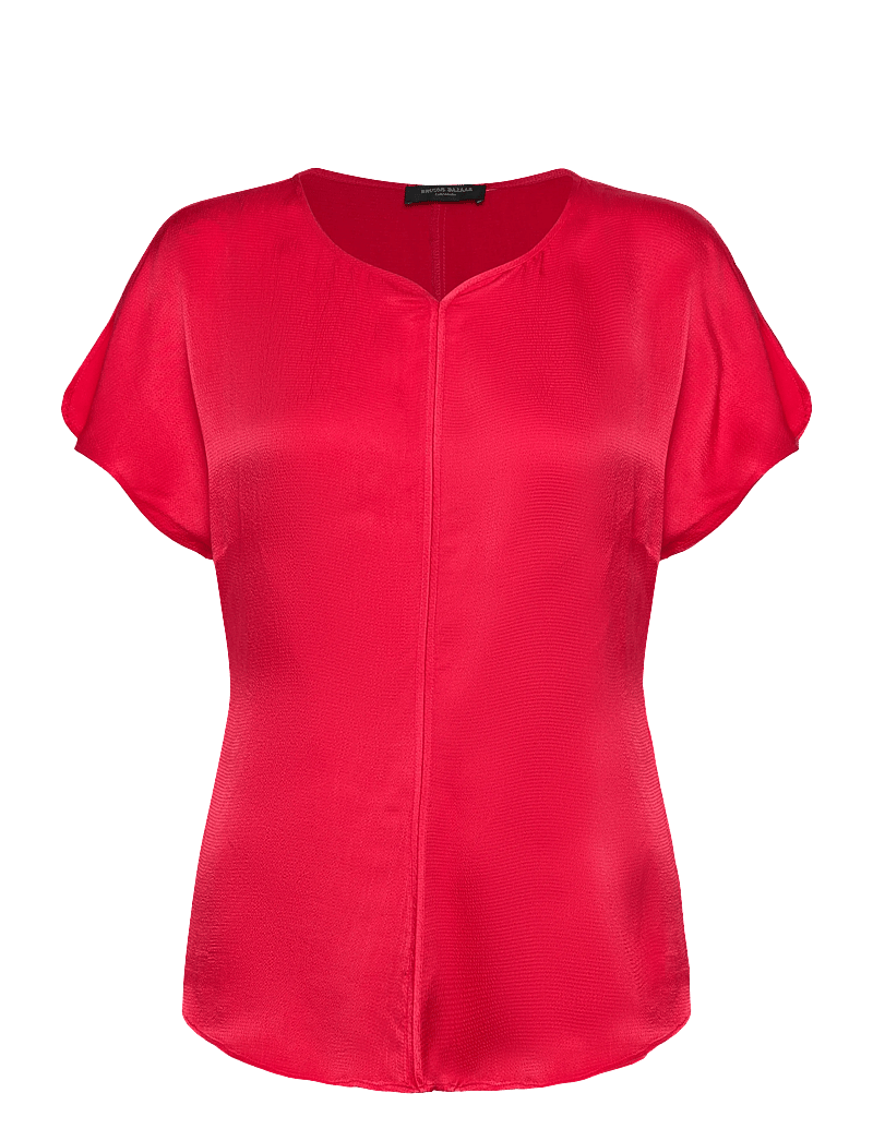 Bruuns Bazaar - AcaraBBZazia blouse - kurzämlige blusen - true red - 0