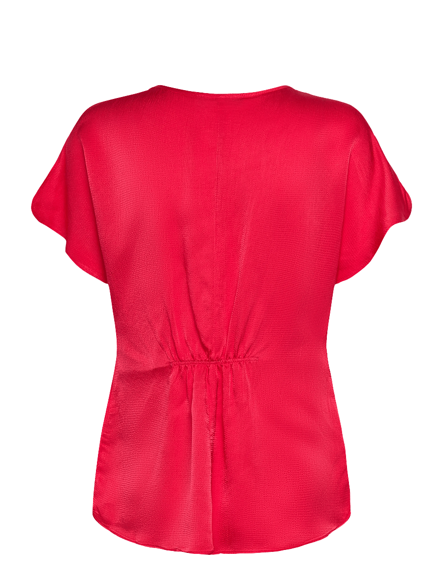 Bruuns Bazaar - AcaraBBZazia blouse - blouses met korte mouwen - true red - 2