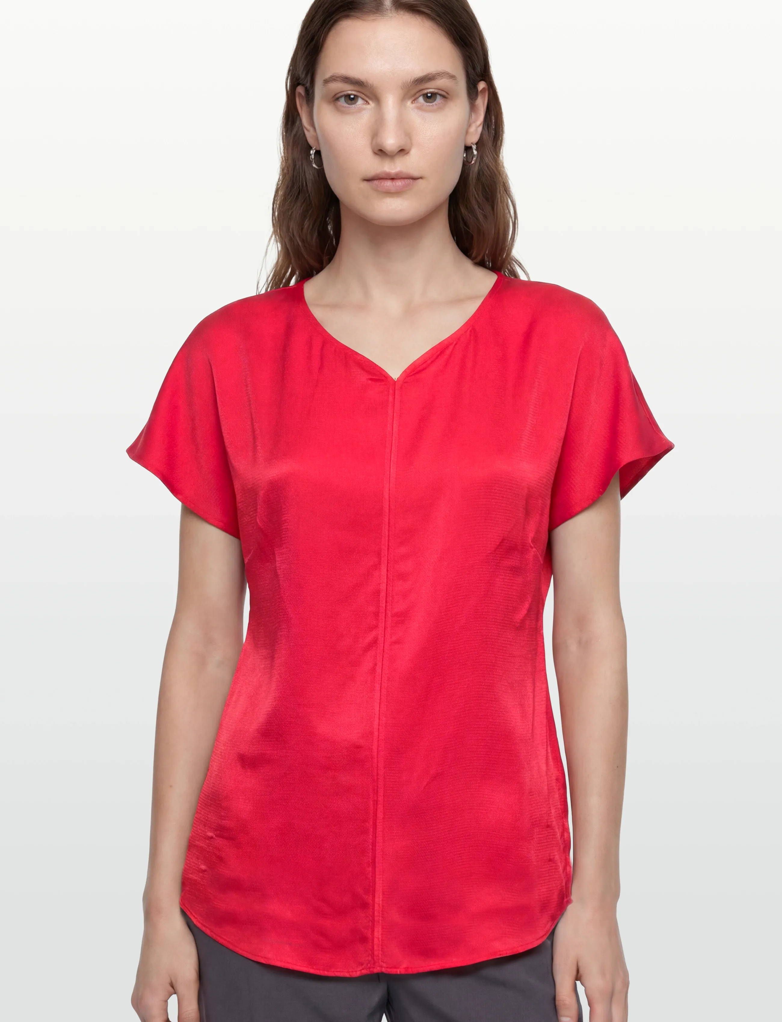 Bruuns Bazaar - AcaraBBZazia blouse - blouses korte mouwen - true red - 3