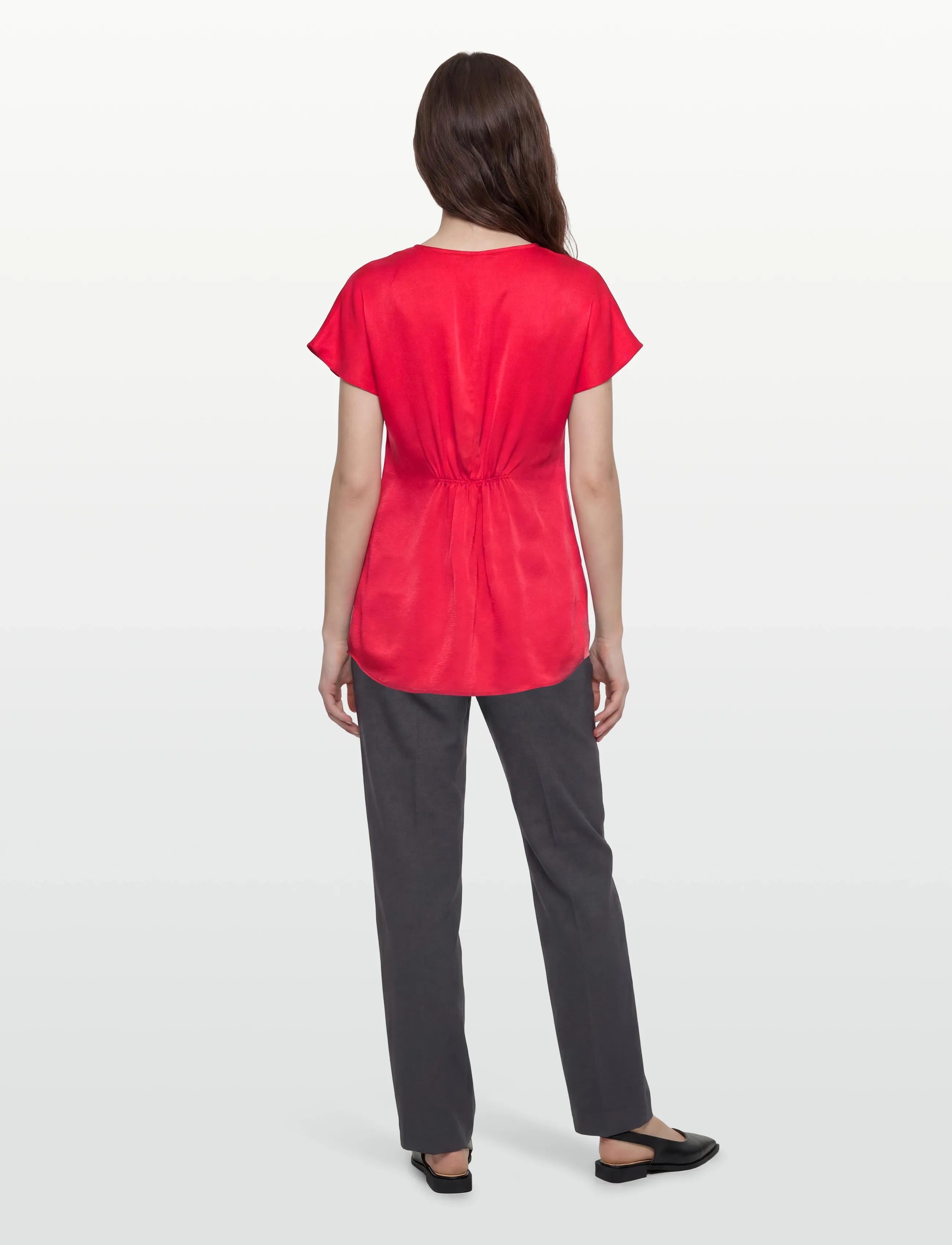Bruuns Bazaar - AcaraBBZazia blouse - blouses korte mouwen - true red - 4