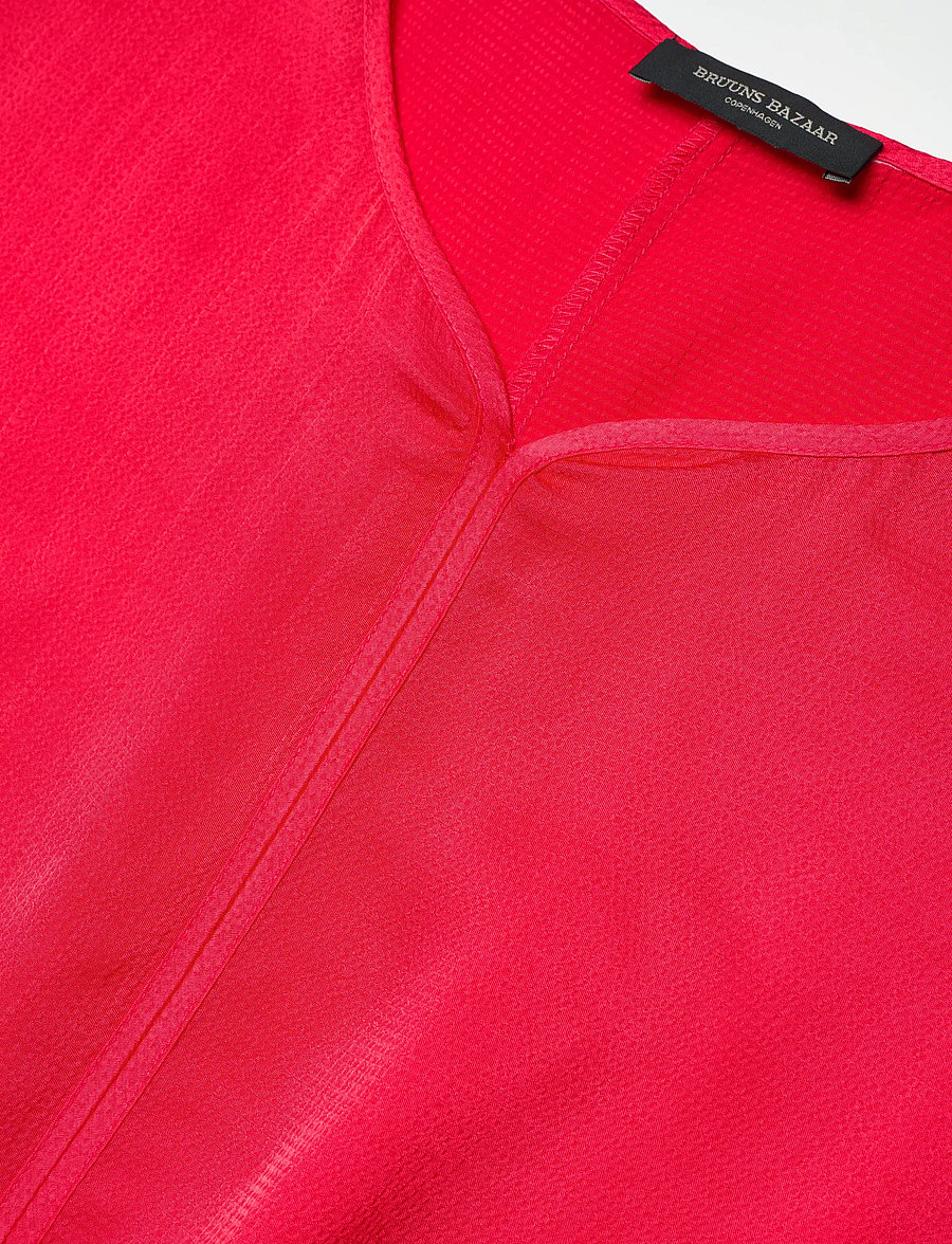 Bruuns Bazaar - AcaraBBZazia blouse - blouses met korte mouwen - true red - 5
