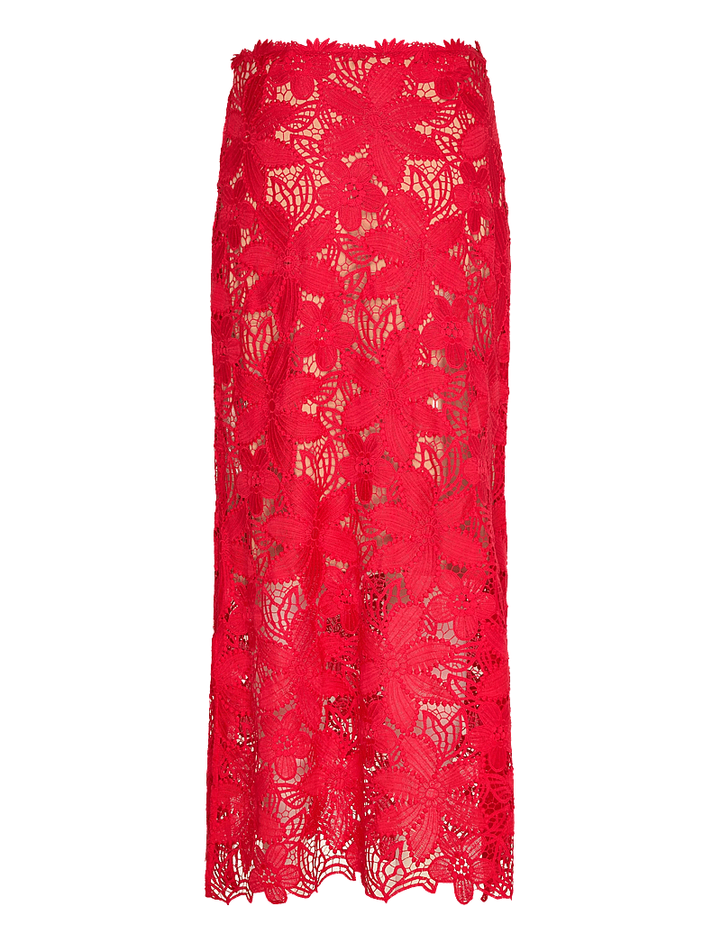 Bruuns Bazaar - NypaBBJoani skirt - midi nederdele - true red - 2
