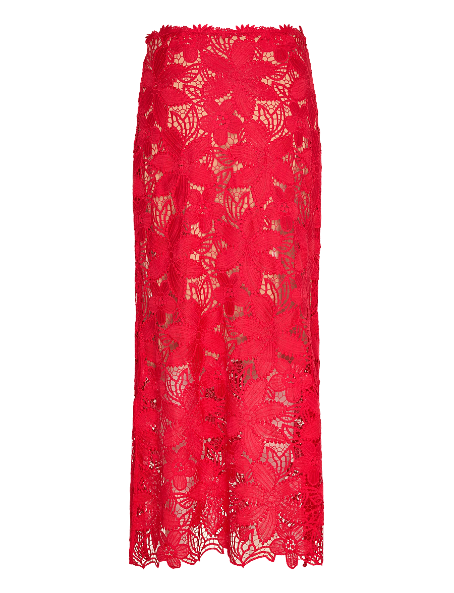 Bruuns Bazaar - NypaBBJoani skirt - midi rokken - true red - 2