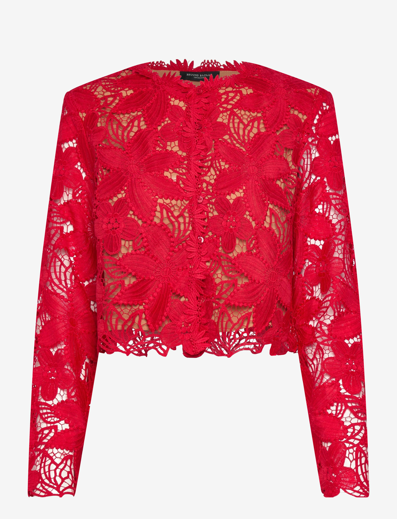 Bruuns Bazaar - NypaBBToqa jacket - långärmade blusar - true red - 1