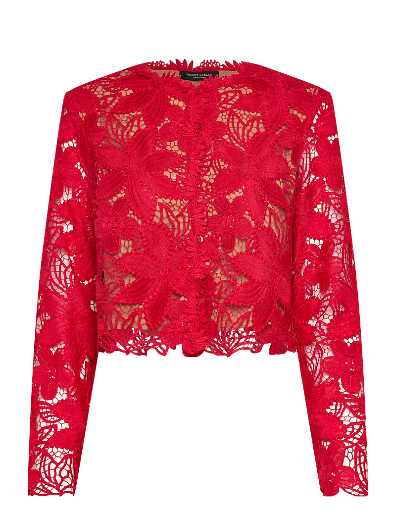 Bruuns Bazaar - NypaBBToqa jacket - långärmade blusar - true red - 1