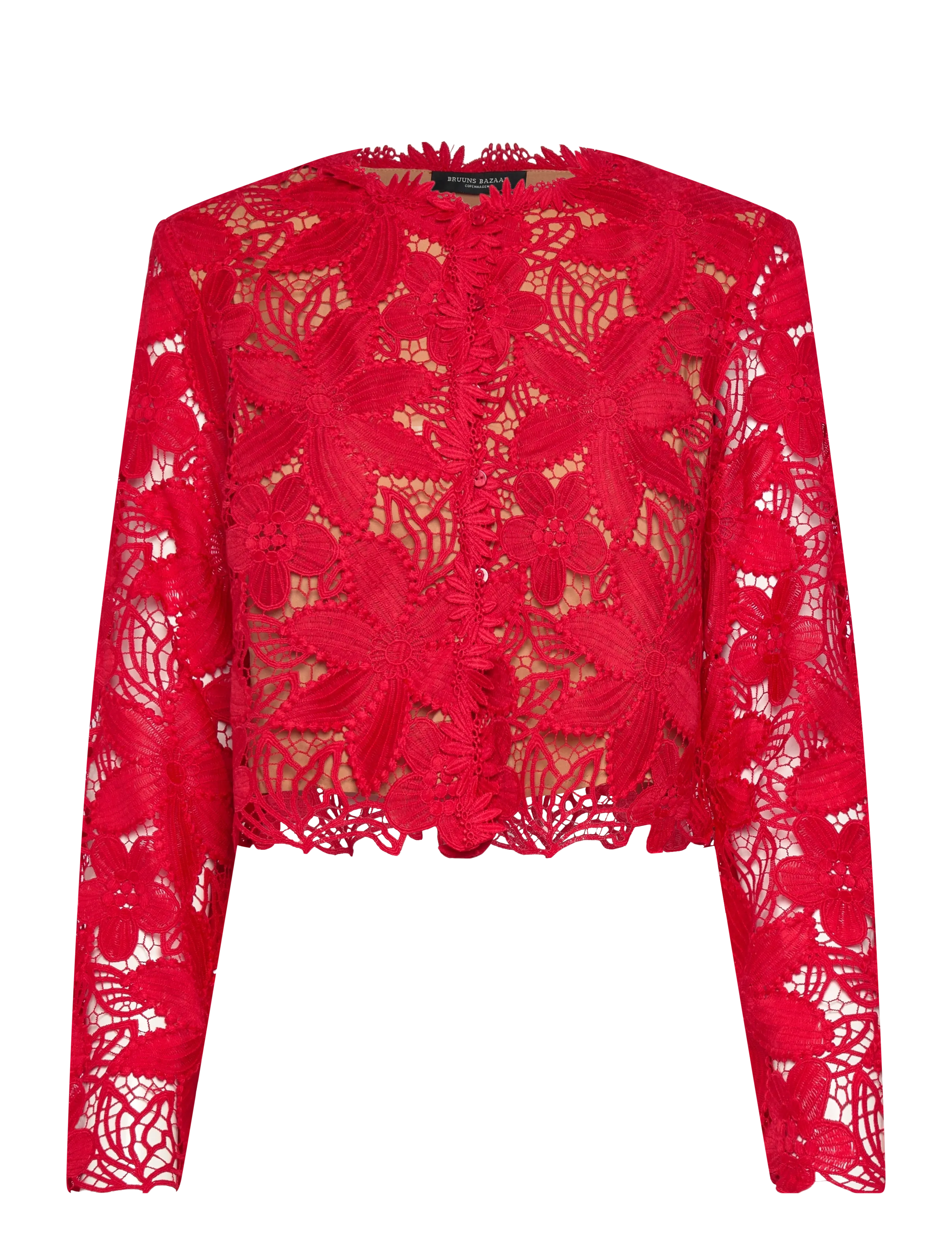 Bruuns Bazaar - NypaBBToqa jacket - langerma blússur - true red - 1