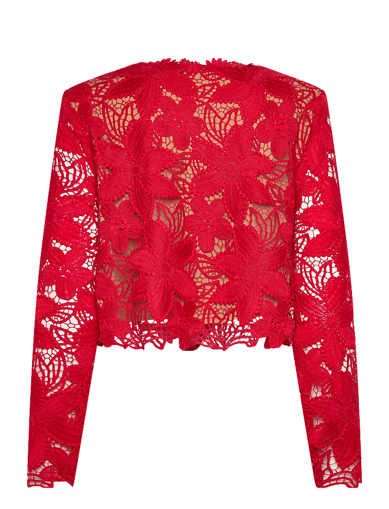 Bruuns Bazaar - NypaBBToqa jacket - långärmade blusar - true red - 2