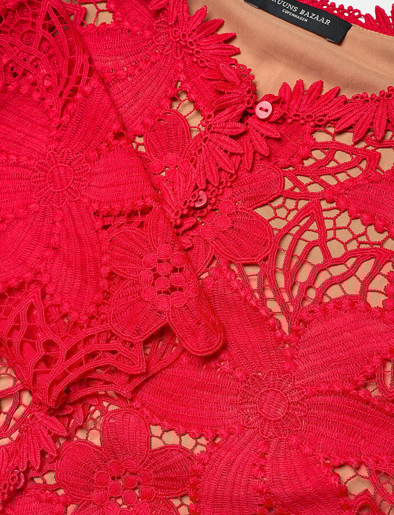 Bruuns Bazaar - NypaBBToqa jacket - långärmade blusar - true red - 4