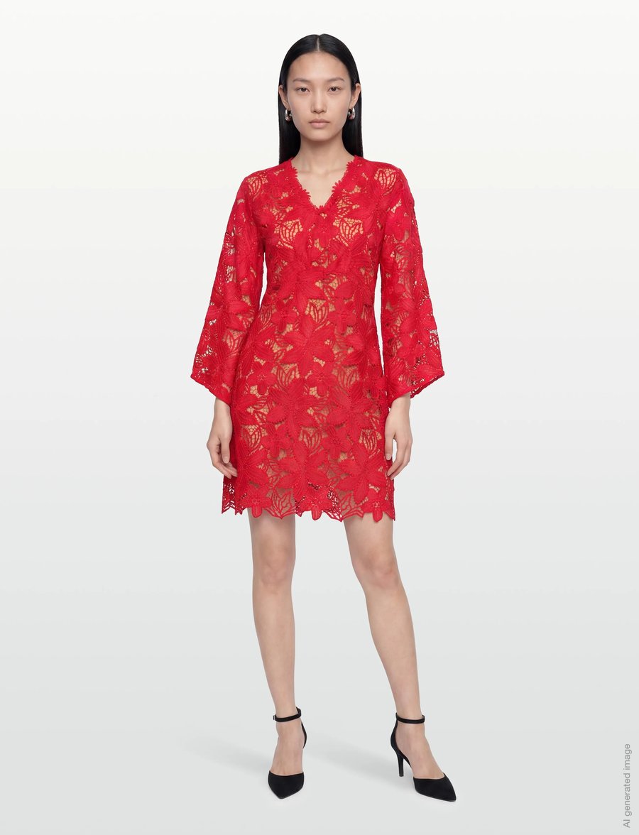 Bruuns Bazaar - NypaBBToruna dress - kokteiļkleitas - true red - 0