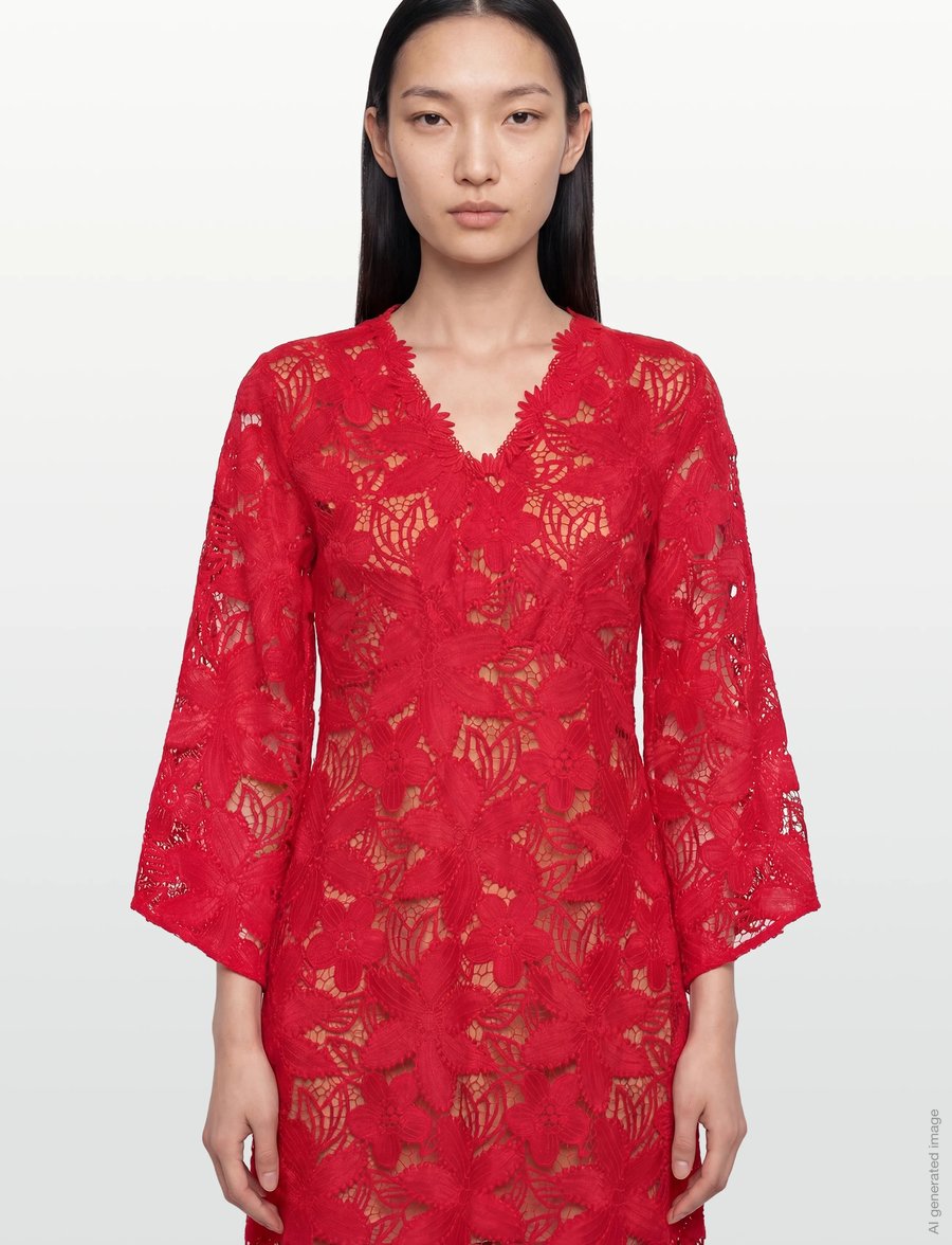 Bruuns Bazaar - NypaBBToruna dress - kokteiļkleitas - true red - 3