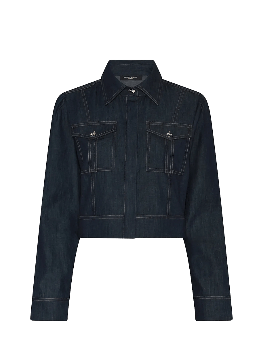 Bruuns Bazaar - ChambraBBGlorita shirt - jeansjackor - denim blue - 1