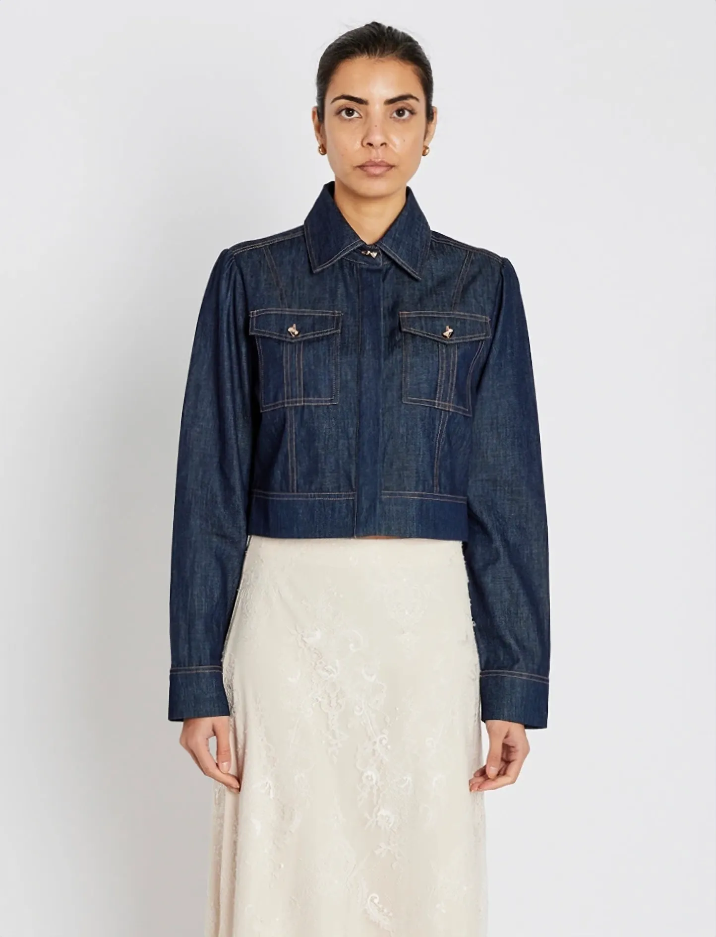 Bruuns Bazaar ChambraBBGlorita shirt - Transitional Layering - DENIM BLUE / blue