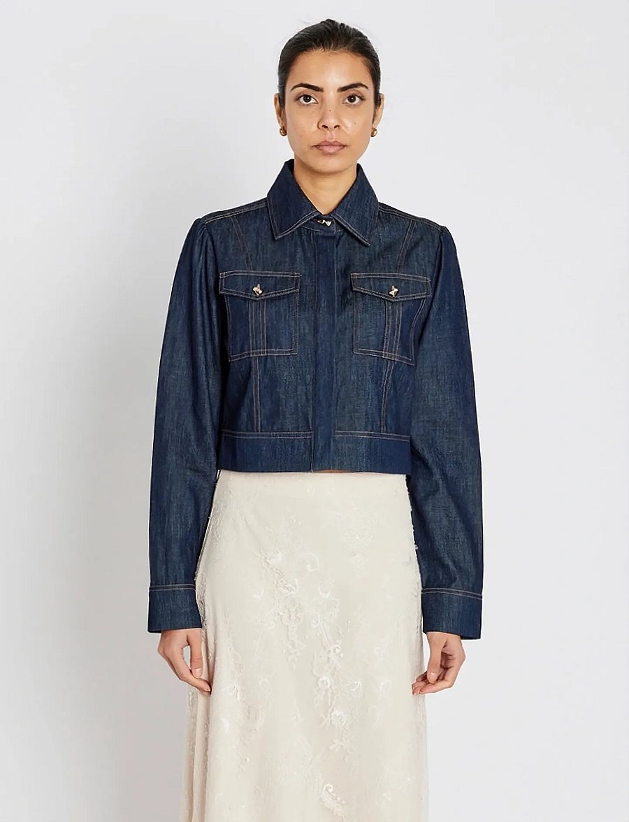 Bruuns Bazaar - ChambraBBGlorita shirt - jeansjackor - denim blue - 0
