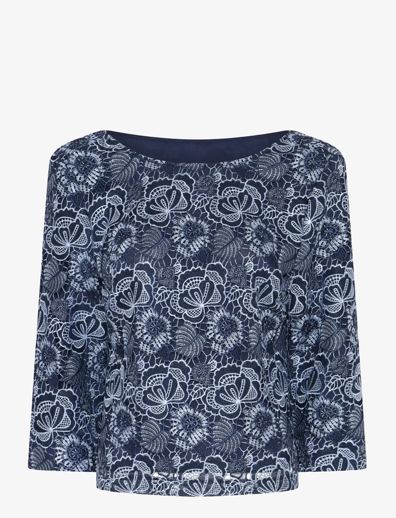 Bruuns Bazaar - MauritiaBBIgnara blouse - pikkade varrukatega pluusid - blue flower - 1